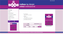 Desktop Screenshot of maltepetipdergisi.org